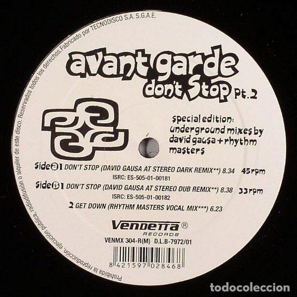 Vinyl records: Avant Garde &ndash; Don't Stop (Pt. 2) (Vinyl, Vendetta Records VENMX 304 R (M))