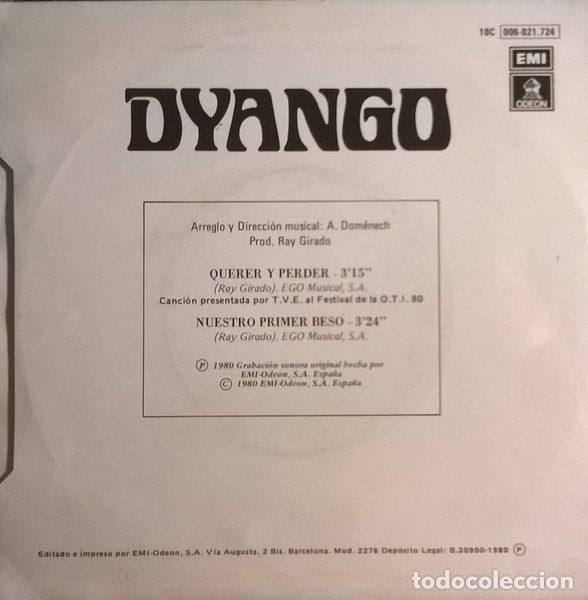 Discos de vinilo: Dyango &ndash; Querer Y Perder (Vinyl, Odeon 10 C 006 021724) - Foto 2