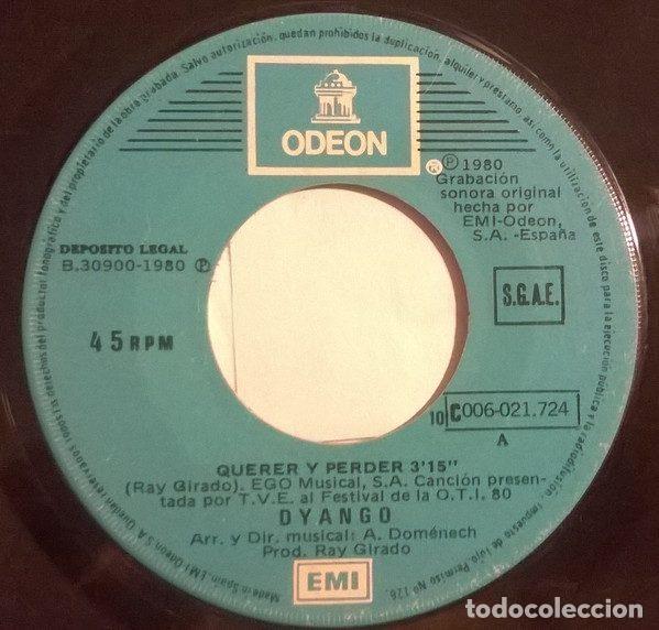Discos de vinilo: Dyango &ndash; Querer Y Perder (Vinyl, Odeon 10 C 006 021724) - Foto 4
