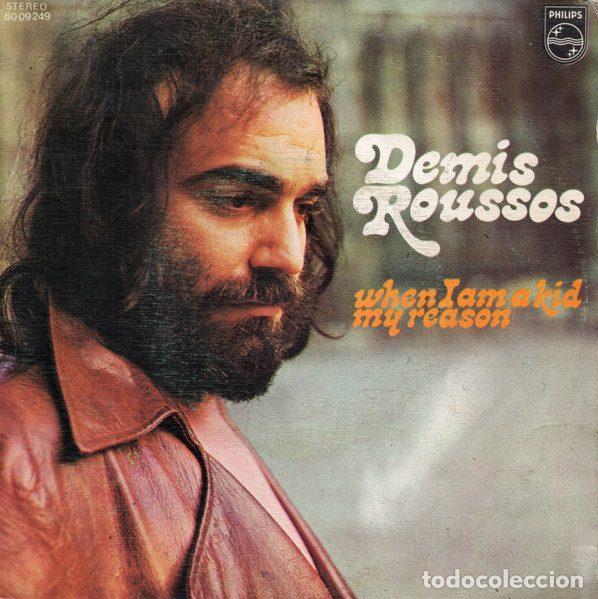 Discos de vinilo: Demis Roussos &ndash; When I Am A Kid / My Reason (Vinyl, Philips 60 09 249)