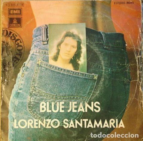 Vinyl-Schallplatten: Lorenzo Santamaria &ndash; Blue Jeans (Vinyl, Odeon 1 J 006-21.118)