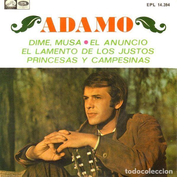 Disques de vinyle: Adamo &ndash; Dime, Musa (Vinyl, La Voz De Su Amo EPL 14.394)