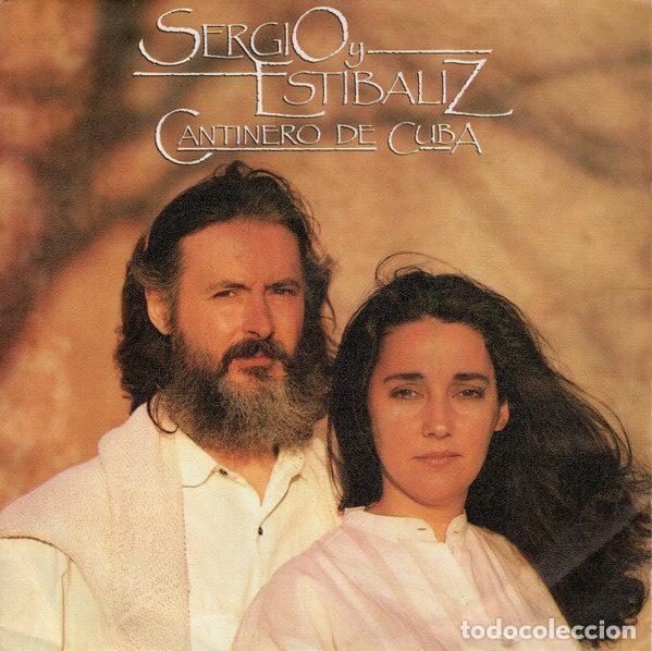 Discos de vinil: Sergio Y Estibaliz &ndash; Cantinero de Cuba (Vinyl, CBS A 6620)