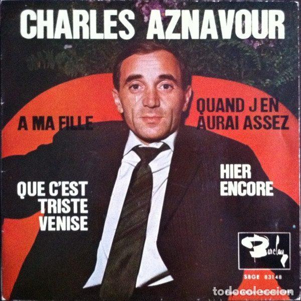 Discos de vinil: Charles Aznavour Acompa&ntilde;ado Por Paul Mauriat Y Su Orquesta &ndash; Que C'Est Triste Venise (Vinyl,...