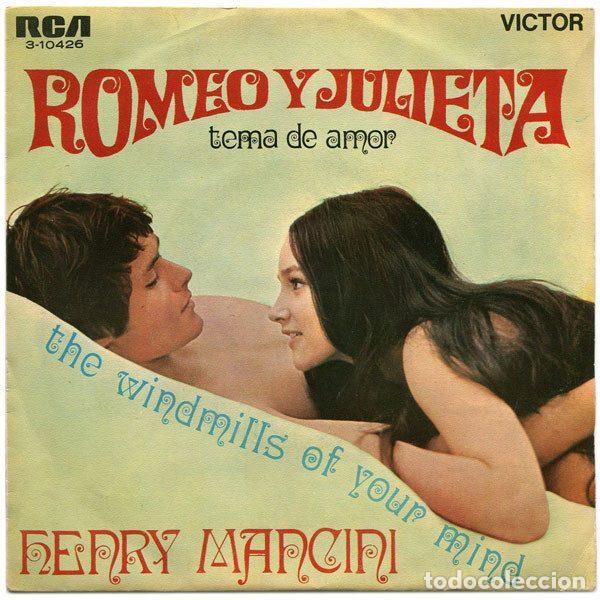 Vinyl records: Henry Mancini &ndash; Romeo Y Julieta , Tema De Amor (Vinyl, RCA Victor 3-10426)