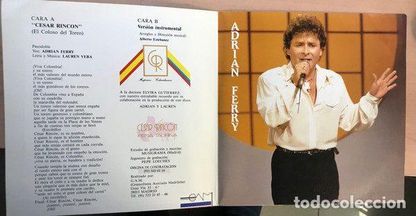 Discos de vinilo: Adrian Ferry &ndash; Cesar Rincon (Vinyl, GAM G-S-104) - Foto 3