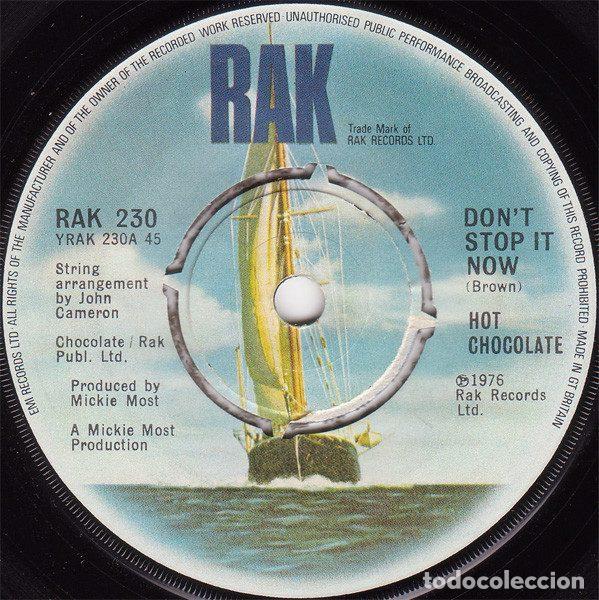 Dischi in vinile: Hot Chocolate &ndash; Don't Stop It Now (Vinyl, RAK RAK 230)