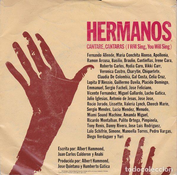 Disques de vinyle: Hermanos &ndash; Cantar&eacute;, Cantar&aacute;s = I Will Sing, You Will Sing (Vinyl, CBS A-6298)