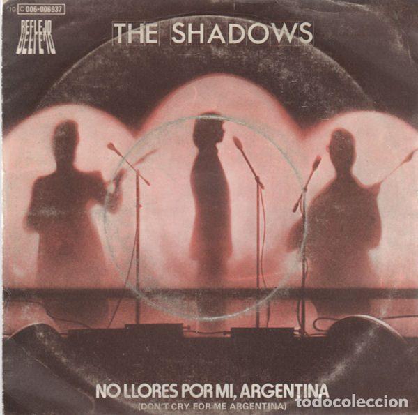 Disques de vinyle: The Shadows &ndash; No Llores Por Mi, Argentina (Don't Cry For Me Argentina) (Vinyl, Reflejo 10 C...