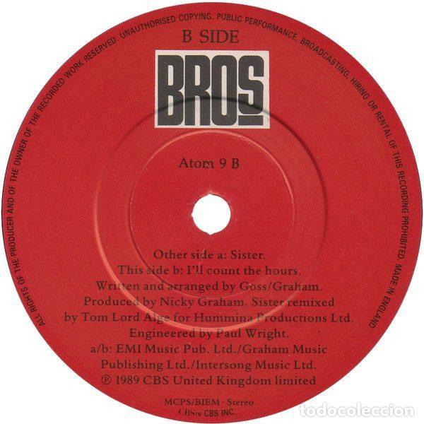 Discos de vinilo: Bros &ndash; Sister (Vinyl, CBS Atom 9) - Foto 4