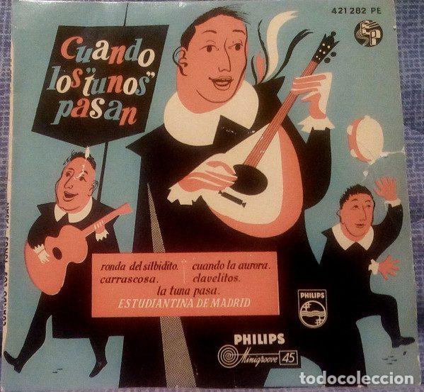 Disques de vinyle: Estudiantina De Madrid &ndash; Cuando Los &rdquo;Tunos&rdquo; Pasan (Vinyl, Philips 421 282 PE)