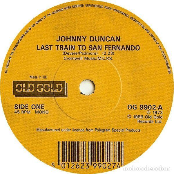 Discos de vinil: Johnny Duncan / Lonnie Donegan &ndash; Last Train To San Fernando / Rock Island Line (Vinyl, Old Gold...