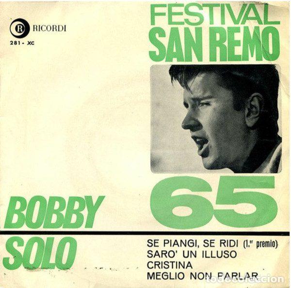 Discos de vinil: Bobby Solo &ndash; Festival San Remo 65 (Vinyl, Ricordi 281 - XC)