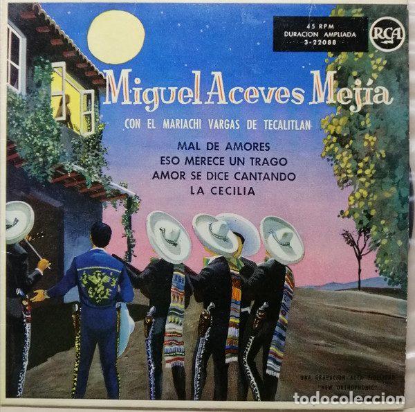 Disques de vinyle: Miguel Aceves Mejia Con El Mariachi Vargas De Tecalitlan &ndash; Mal De Amores / Eso Merece Un Trago /...