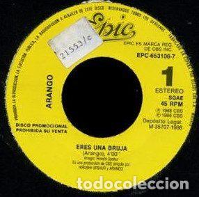 Discos de vinilo: Arango &ndash; Eres Una Bruja (Vinyl, Epic EPC 653106 7) - Foto 3