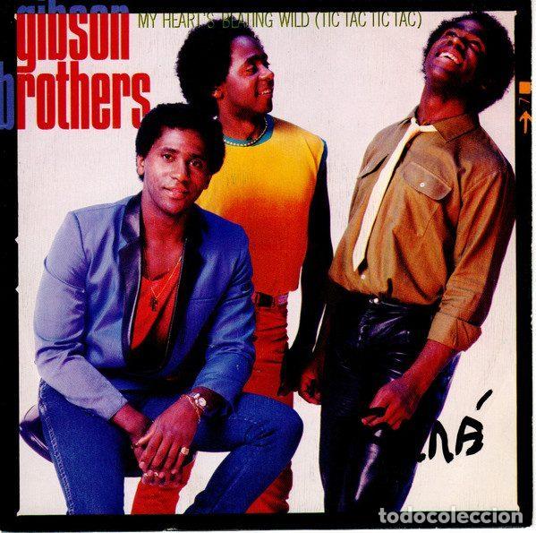 Discos de vinil: Gibson Brothers &ndash; My Heart's Beating Wild (Tic Tac Tic Tac) (Vinyl, Epic EPC A 2978)