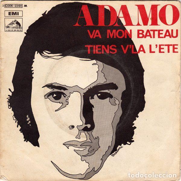 Vinyl-Schallplatten: Adamo &ndash; Va Mon Bateau / Tiens V'la L'&Eacute;t&eacute; (Vinyl, La Voix De Son Ma&icirc;tre 2 C006-23191 M)
