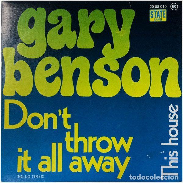 Disques de vinyle: Gary Benson &ndash; Don't Throw It All Away = No Lo Tires (Vinyl, State Records 20 88 010)