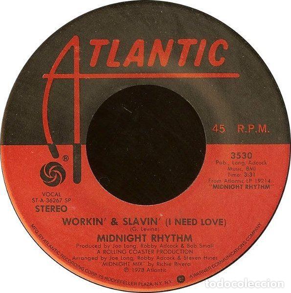 Disques de vinyle: Midnight Rhythm &ndash; Workin' & Slavin' (I Need Love) (Vinyl, Atlantic 3530)