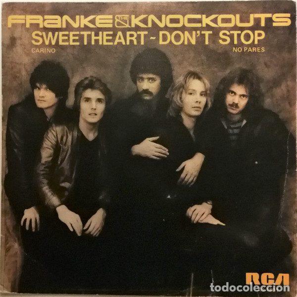 Disques de vinyle: Franke & The Knockouts &ndash; Sweetheart = Cari&ntilde;o / Don't Stop = No Pares (Vinyl, RCA XB 1801)