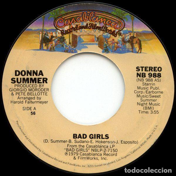 Vinyl-Schallplatten: Donna Summer &ndash; Bad Girls (Vinyl, Casablanca NB 988)