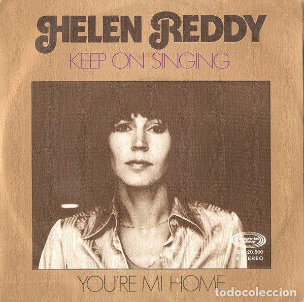 Discos de vinil: Helen Reddy &ndash; Keep On Singing / You're My Home (Vinyl, Movieplay SN-20.900)