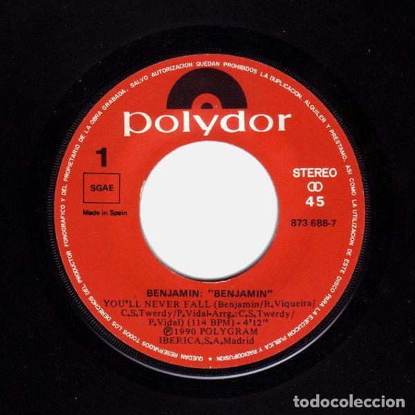 Discos de vinilo: Benjamin &ndash; Youll Never Fall (Vinyl, Polydor 873 688-7) - Foto 3