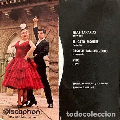 Discos de vinilo: Emma Maleras Y Su Ballet Banda Taurina &ndash; Pasodobles Toreros 2 (Vinyl, Discophon 27.200)