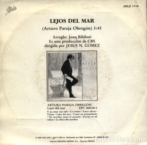 Discos de vinil: Arturo Pareja Obreg&oacute;n &ndash; Lejos Del Mar (Vinyl, Epic ARLE 1119)