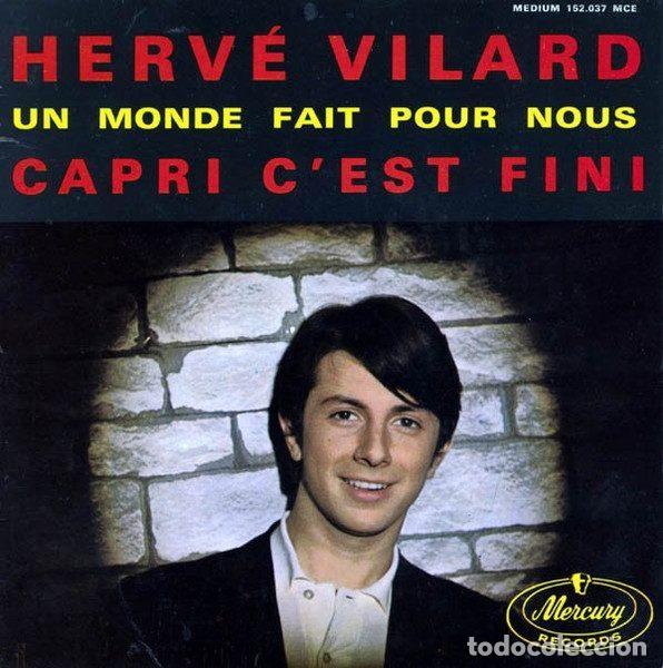 Dischi in vinile: Herv&eacute; Vilard &ndash; Capri C'est Fini (Vinyl, Mercury 152.037 MCE)