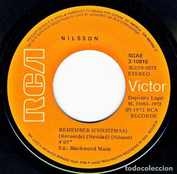 Discos de vinilo: Nilsson &ndash; Remember (Vinyl, RCA Victor 3-10815) - Foto 3