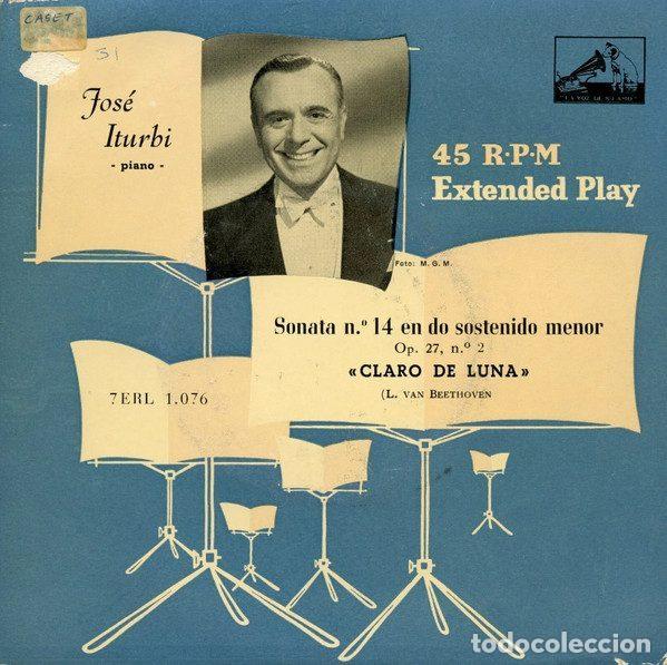 Disques de vinyle: Jos&eacute; Iturbi, L. Van Beethoven &ndash; Sonata N.&ordm; 14 En Do Sostenido Menor &laquo;Claro de Luna&raquo; (Vinyl, La...