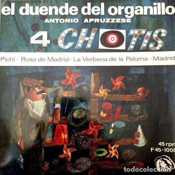 Disques de vinyle: Antonio Apruzzese &ndash; El Duende Del Organillo (4 Chotis) (Vinyl, Fidias F.45-10.010)