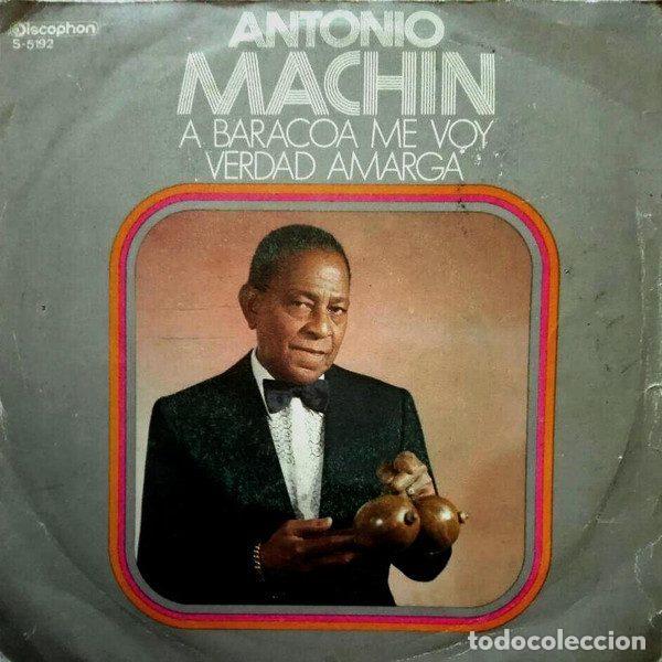 Disques de vinyle: Antonio Mach&iacute;n &ndash; A Baracoa Me Voy / Verdad Amarga (Vinyl, Discophon S-5192)