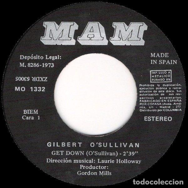 Discos de vinilo: Gilbert OSullivan &ndash; Get Down (Vinyl, MAM MO 1332) - Foto 3