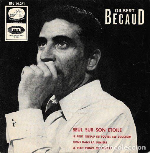 Discos de vinil: Gilbert B&eacute;caud &ndash; Seul Sur Son Etoile (Vinyl, La Voz De Su Amo EPL 14.271)