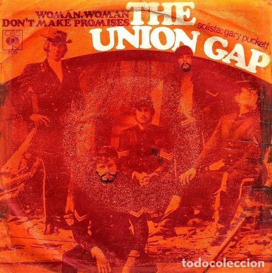 Vinyl-Schallplatten: The Union Gap Solista: Gary Puckett &ndash; Woman, Woman / Don't Make Promises (Vinyl, CBS 3110)