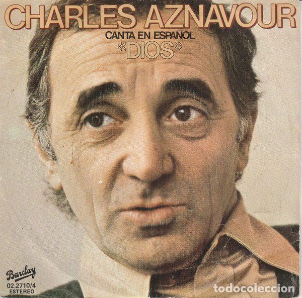 Disques de vinyle: Charles Aznavour &ndash; Canta En Espa&ntilde;ol &rdquo;Dios&rdquo; (Vinyl, Barclay 02.2710/4)