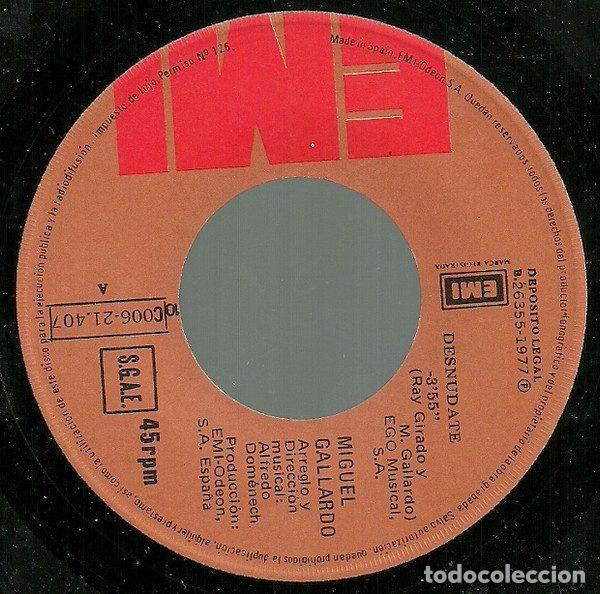 Discos de vinil: Miguel Gallardo &ndash; Desn&uacute;date (Vinyl, EMI 10 C 006-21407)
