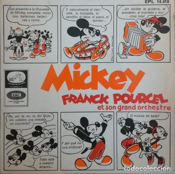 Disques de vinyle: Franck Pourcel Et Son Grand Orchestre &ndash; Mickey (Vinyl, La Voz De Su Amo EPL 14.418)
