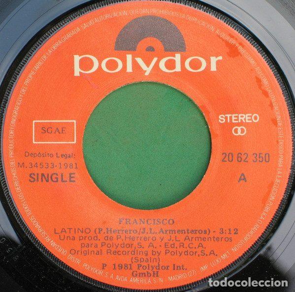 Discos de vinilo: Francisco &ndash; Latino (Vinyl, Polydor 20 62 350) - Foto 3