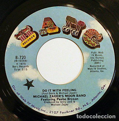 Vinyl records: Michael Zager's Moon Band Featuring Peabo Bryson &ndash; Do It With Feeling (Vinyl, Bang Records B-720)