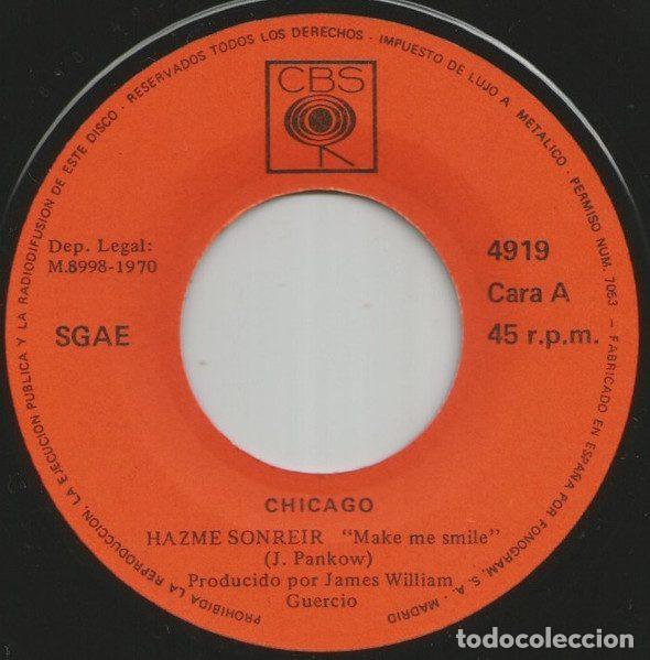 Discos de vinilo: Chicago &ndash; Make Me Smile (Vinyl, CBS 4919) - Foto 3