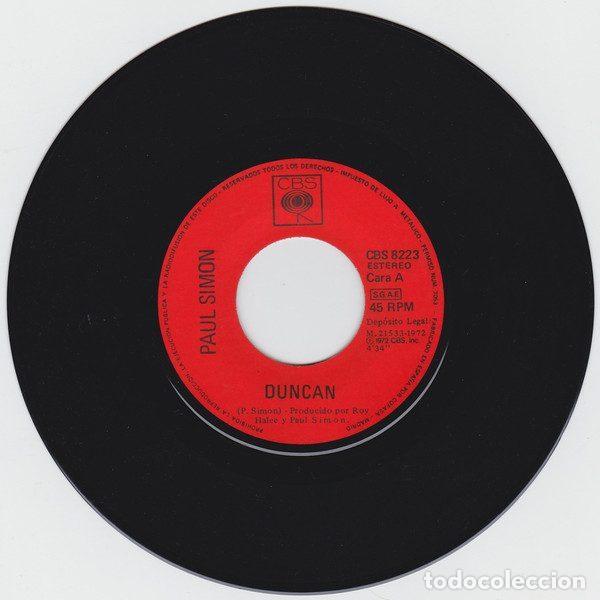 Discos de vinilo: Paul Simon &ndash; Duncan (Vinyl, CBS CBS 8223) - Foto 3