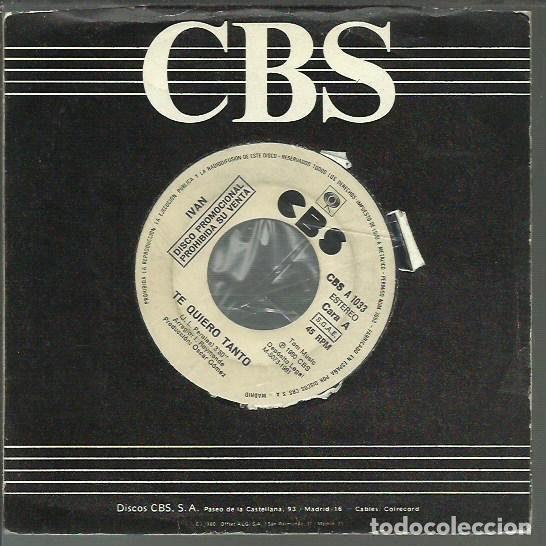 Vinyl records: Ivan &ndash; Te Quiero Tanto (Vinyl, CBS CBS A 1033)