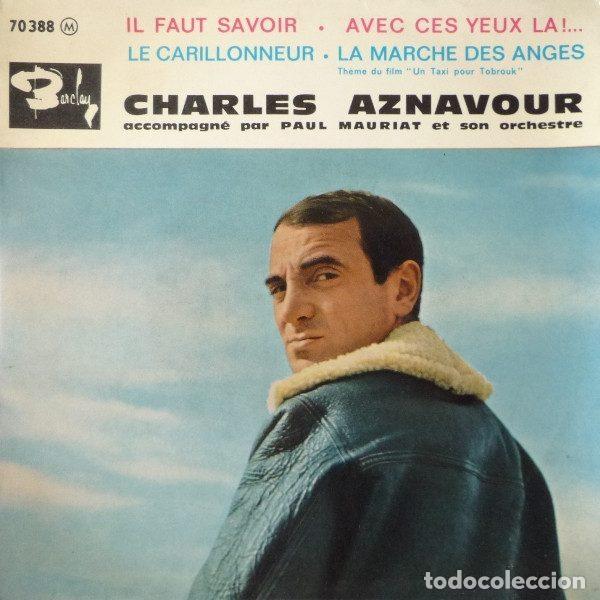 Disques de vinyle: Charles Aznavour Accompagn&eacute; Par Paul Mauriat Et Son Orchestre &ndash; Il Faut Savoir (Vinyl, Barclay...