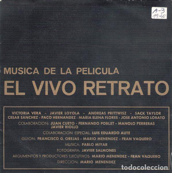 Vinyl records: Pablo Miyar &ndash; M&uacute;sica de la Pelicula El Vivo Retrato (Vinyl, Sociedad Fonogr&aacute;fica Asturiana SFA-127)