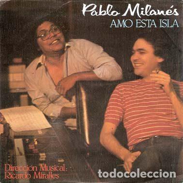 Discos de vinil: Pablo Milan&eacute;s &ndash; Amo Esta Isla (Vinyl, Movieplay 02.3481/9)