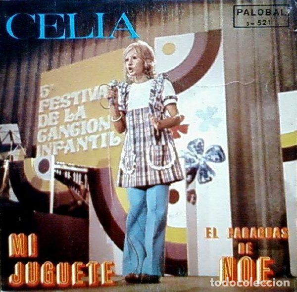 Vinyl records: Celia &ndash; Mi Juguete / El Paraguas De No&eacute; (Vinyl, Palobal S-521)