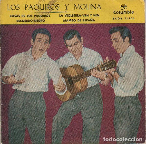 Disques de vinyle: Los Paquiros Y Molina &ndash; Cosas De Los Paquiros (Vinyl, Columbia ECGE 71354)
